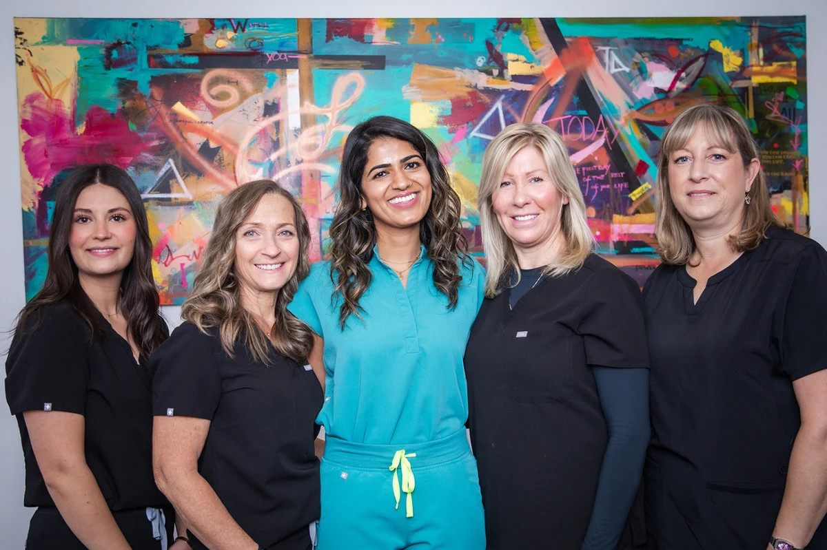 The High Park Smile Studio team together in the office